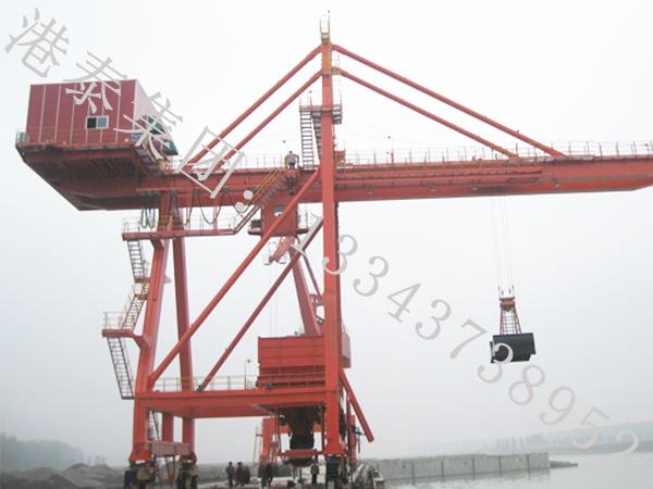 福建南平桥式抓斗卸船机厂家设备的结构特点及功效